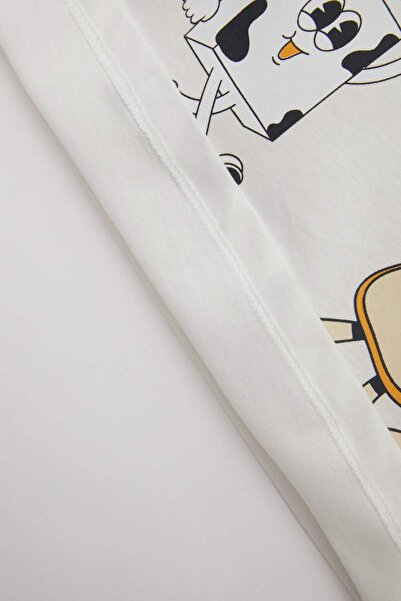 DeFacto Erkek Bebek Pijama Takımı Penye Baskılı Kısa Kollu Üst Şort C5195A524HS