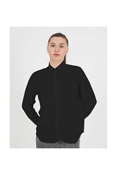 VELLICHOR قميص كاجوال من قماش أيروبين - أسود