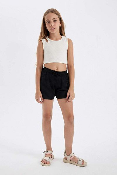 DeFacto Girl's Ribbed Shorts - Camisole, D2009a8ın103mc