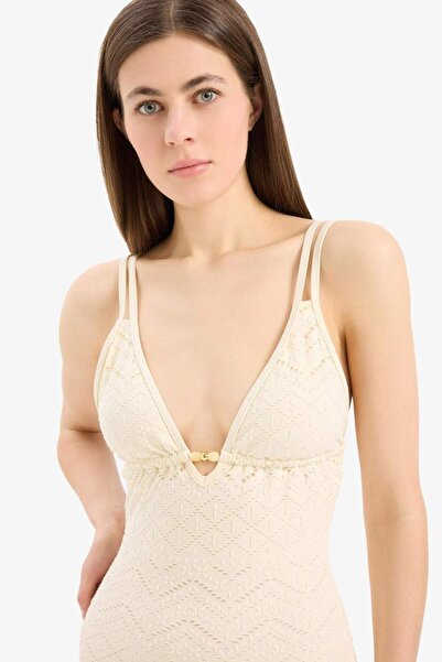 DeFacto Regular Fit Brode İnce Askılı Mayo-Fall in Love B6898AX24SM