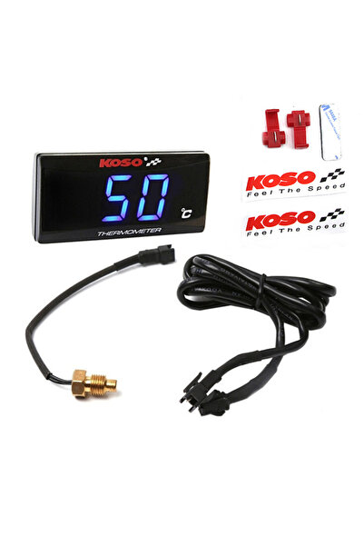 Choice جهاز استشعار درجة حرارة الماء والرطوبة الرقمي للدراجات النارية من Blue...