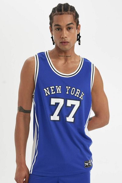 DeFacto DeFactoFit - Crew Neck Printed Sports Athlete C2417AX24SM, Heavy Fabric