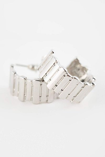 DeFacto Women's Silver Hoop Earrings - C8956AXNS