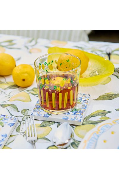 Rakle Frutta Glass Water Glass - Yellow - 380 ml