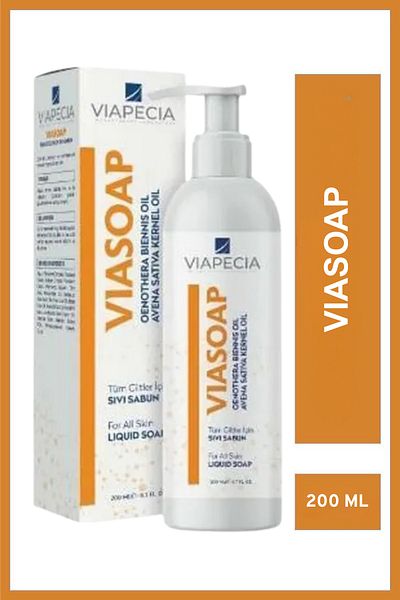 Viapecia 200 ml Hand Washing Liquid Soap - Moisturizing Formula with Primrose and White Oat Oil