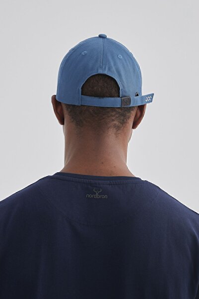 Nordbron Unisex Yıldız Mavisi %100 Pamuk Düz Model Hava Alan Kumaş Kep Şapka Ter Bantlı Konforlu Hagen