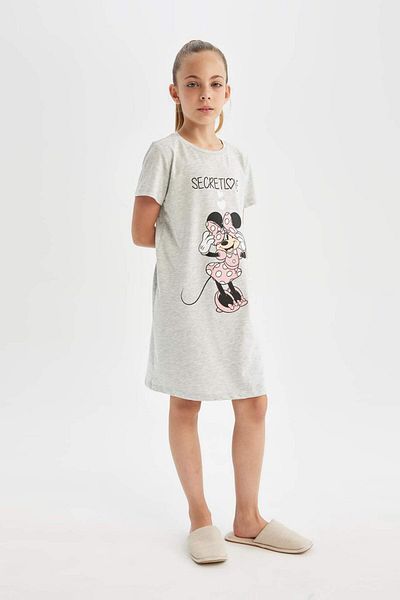 DeFacto Disney Mickey & Minnie Short Sleeve Girl's Dress - D1426A824SM
