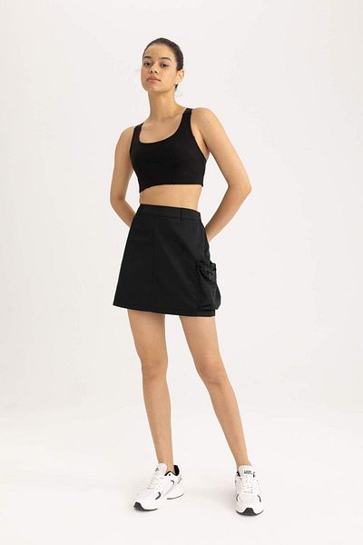 DeFacto DeFactoFit - Standard Fit Mini Skirt C0502AX24SM