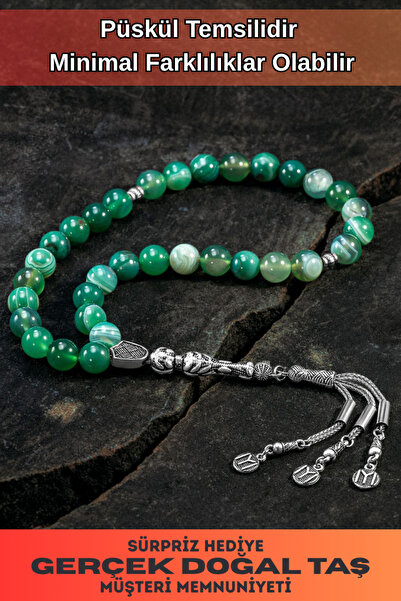 OSMANLI GÜMÜŞ Χάντρες Προσευχής από Φυσική Πέτρα - Χάντρες Προσευχής από Φυσι...