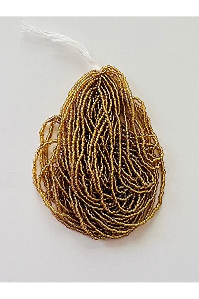 Öztürk Renk No;79 Koyu altın sarısı. Kum Boncuk, Çekoslovakya (hapishane Işi)...