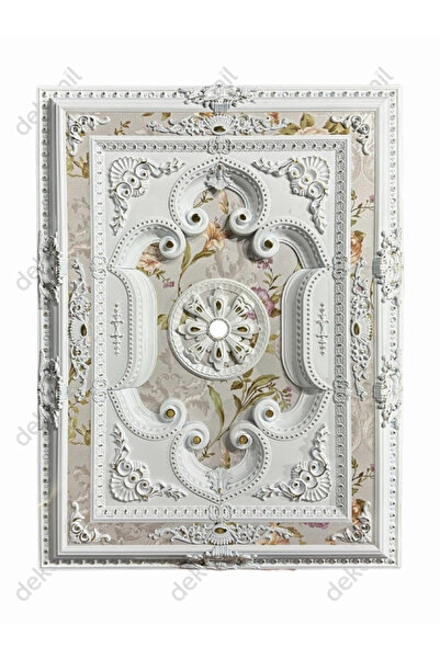 Dekonil Beyaz Altın Dikdörtgen Saray Tavan 90*120 Cm
