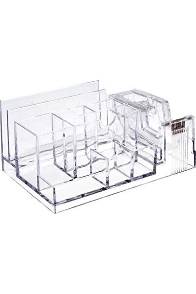 Ops Masaüstü Organizer Bantlıklı Kalemlik Klm-301 Şeffaf