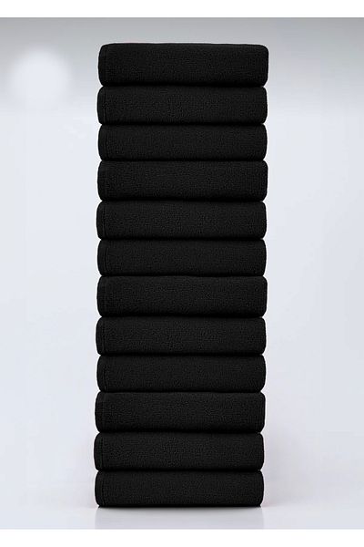 SHAL HOME 100% Cotton 10-Piece 50*90cm Hand & Face Towel Set