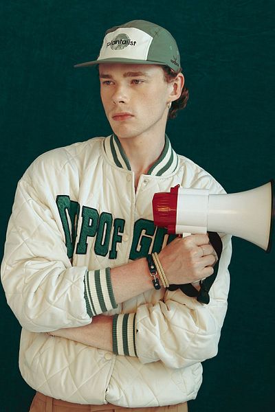 Nordbron Unisex Dark Green Plantalist Printed Cotton Lined Cap Hat Adjustable Rubber Buckle Picton