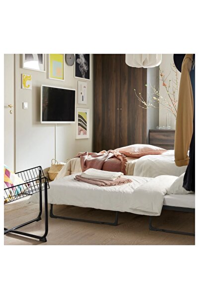 IKEA misafir yatağı, siyah, 80x193 cm