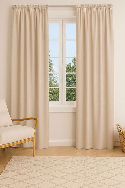 Miabella Home Single Wing Blackout Güneşl - Φόντο μείωσης της έντασης του φωτός, ανθεκτικό στο φως, έλξη από φελιζόλ και κορνίζα