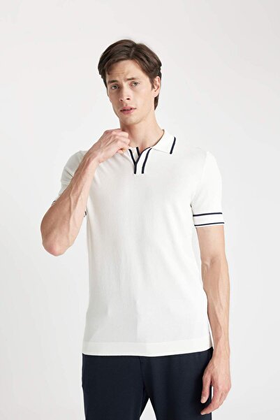 DeFacto Slim Fit Short Sleeve Knitwear Polo T-Shirt C4998Ax24Sm
