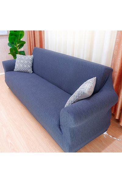 elgeyar Flexible Jacquard 3θέσιος καναπές - Μοτίβο με ράβδο, χωρίς φούστα, κάλυμμα καναπέ και καναπέ-κρεβάτι