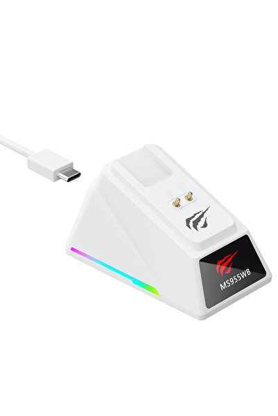 Havit Gamenote MS955WB PAW3311 22.000 DPI RGB Oyuncu Mouse 2.4GHz +Bluetooth +Ekranlı Şarj İstasyonu
