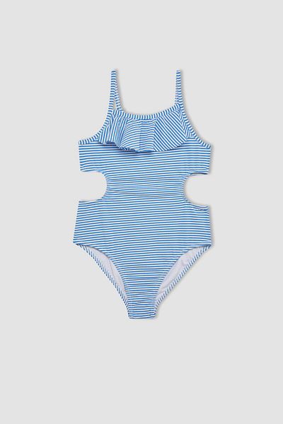 DeFacto Girl's Striped Swimsuit C1021A824Sm