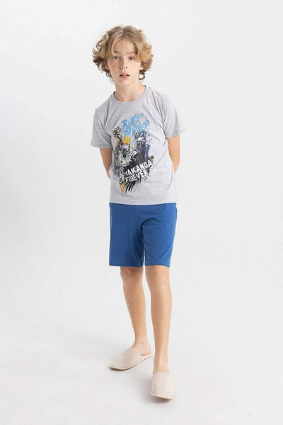 DeFacto Boys' Marvel Pajamas Set Short Sleeve Top Shorts C5505A824Sm
