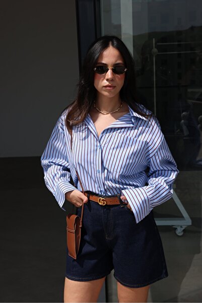 Özge Özgenç Geniş Kalıp Basic Denim Şort