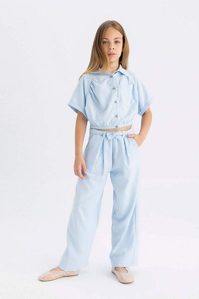 DeFacto Pantaloni fete cu picioare late C0273A824SM