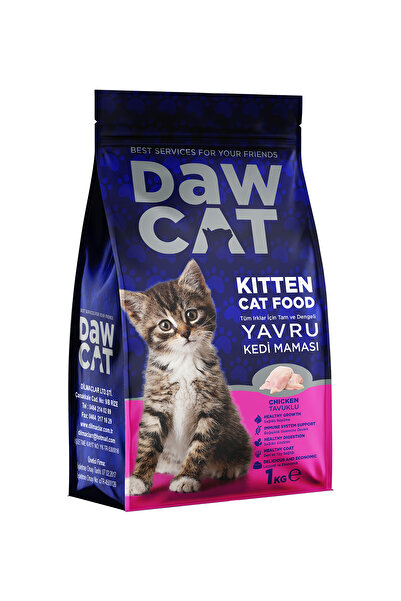 DAWCAT Yavru Kedi Maması Tavuklu 1 KG