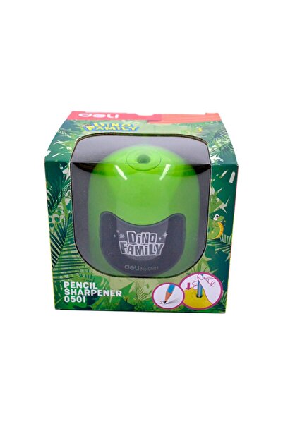 Deli Masaüstü Pilli Kalemtraş Dinozor