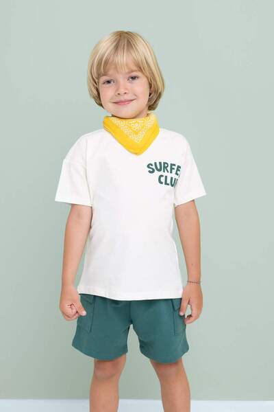 DeFacto Chlapecké tričko s krátkým rukávem s potiskem Crew Neck C9187A524SM