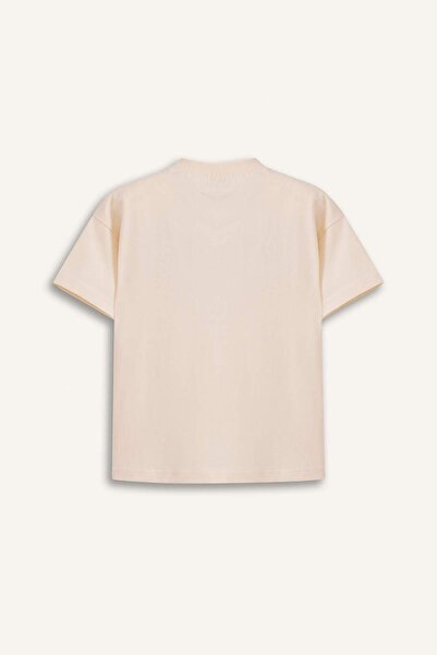 DeFacto Μπλουζάκι με κοντό μανίκι με στάμπα για αγόρι C3997A524SM