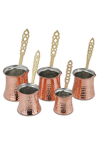 GÜR BAKIR Copper Coffee Pot for 3-4 People