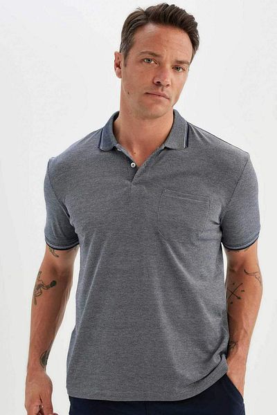 DeFacto New Regular Fit Polo Neck Short Sleeve T-Shirt C6004Ax24Sm