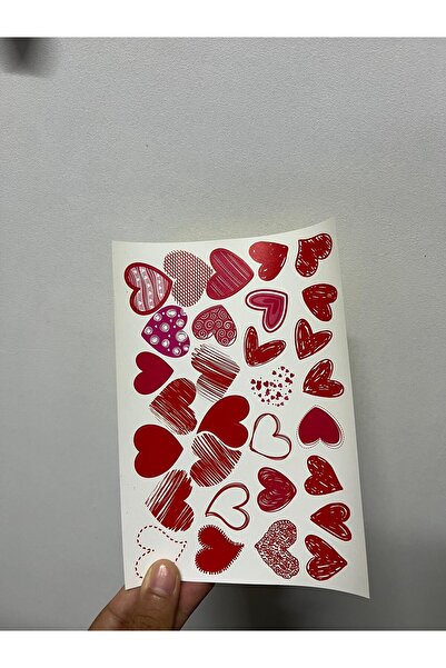colortouch Kalp Sticker -30 Adet