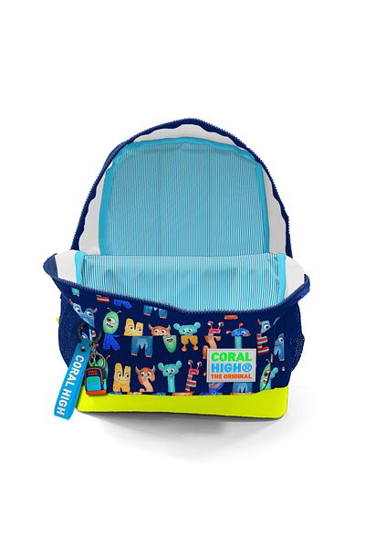 Coral High Kids Highlighter Yellow Σχολική Τσάντα δύο τμημάτων 23626