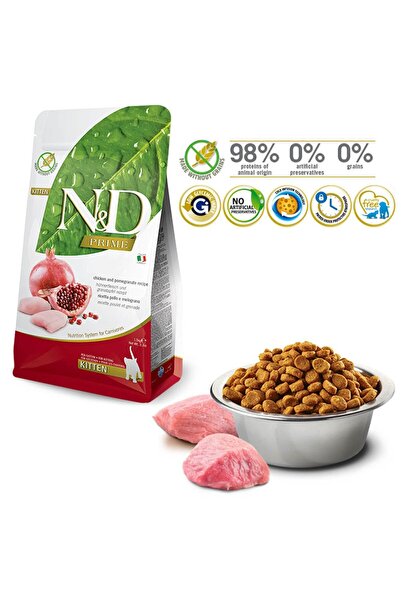 N&D Tahılsız Tavuk&Nar Yavru Kedi Maması 1,5 KG