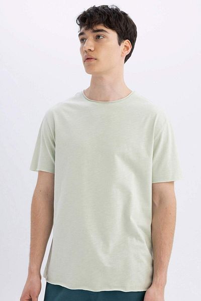 DeFacto Regular Fit Crew Neck Short Sleeve Basic Plain T-Shirt B7755Ax24Sm