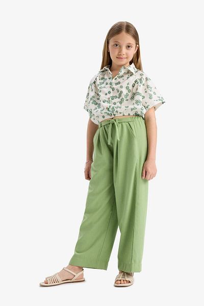 DeFacto Pantaloni fete cu picioare late C0273A824SM