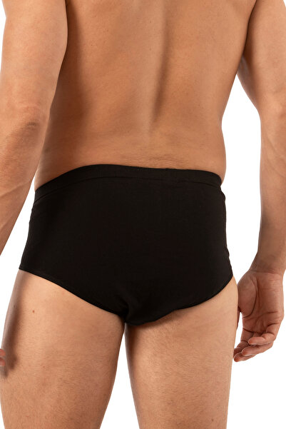 ÖZKAN underwear Özkan 0037 3 Pack Ανδρικά 100% βαμβακερά χτενισμένα μονόκλινα ελαστικά άνετα σλιπ