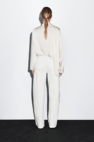 Massimo Dutti Pamuklu barrel fit jean