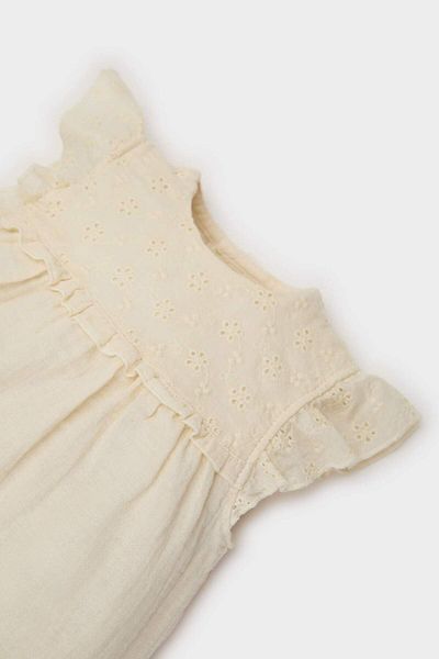 DeFacto Sleeveless Muslin Jumpsuit for Newborn Baby Girl - C5098a524sm