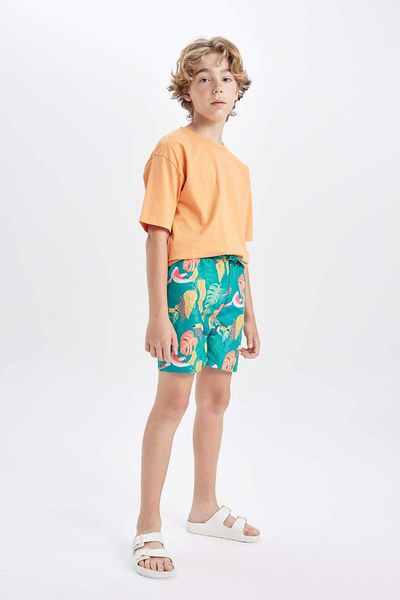 DeFacto Boys' Swim Shorts - Patterned, C5573A824HS