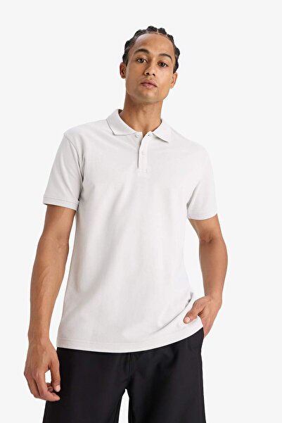 DeFacto Polo Neck Slim Fit tričko s krátkým rukávem - V2910az24sp