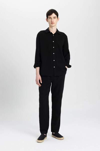 DeFacto Relax Fit Rahat Kesim Yazlık Jogger Pantolon Pamuklu Cepli Düz Paça C3374AX24SM