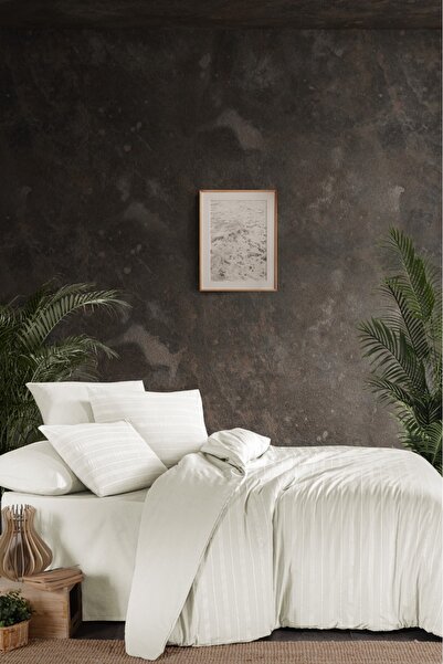 Beğenal Ranforce Oslo (Krem) Bračni Set posteljine