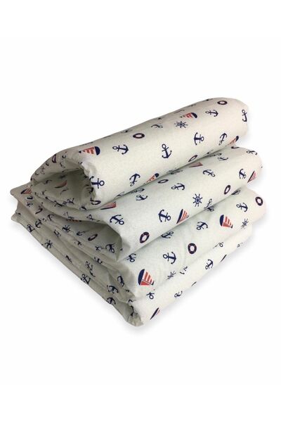 Bebek Özel حماية جانبية لسرير الأطفال مقاس 90 × 190 مع 4 قطع مرساة بحار لمونتيسوري