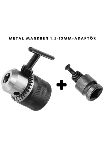 PLATİN HIRDAVAT PHT Metal Mandren Anahtarlı 1,5mm - 13mm + Adaptör 1/2 Çevirici plt28000106