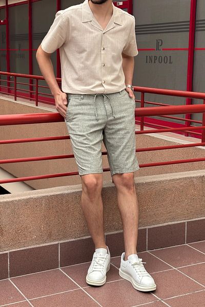 inpool Men's Shoes Gx9688 Street Basketball Ş Hilli Waistge Avcilik Gužvanija Cotton Shorts