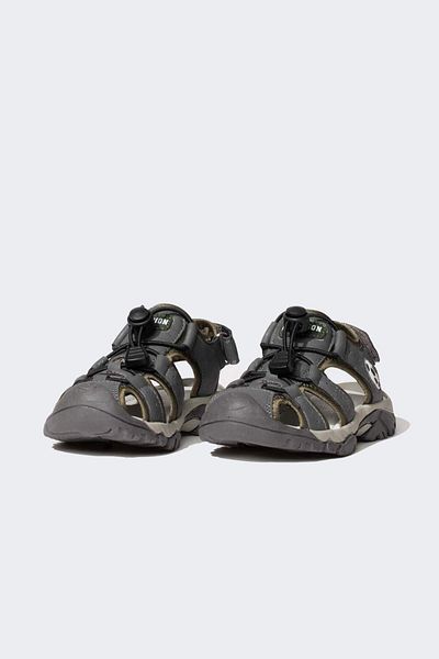 DeFacto Boys Velcro Serrated Sole Faux Leather Sandals B8776A824Sm