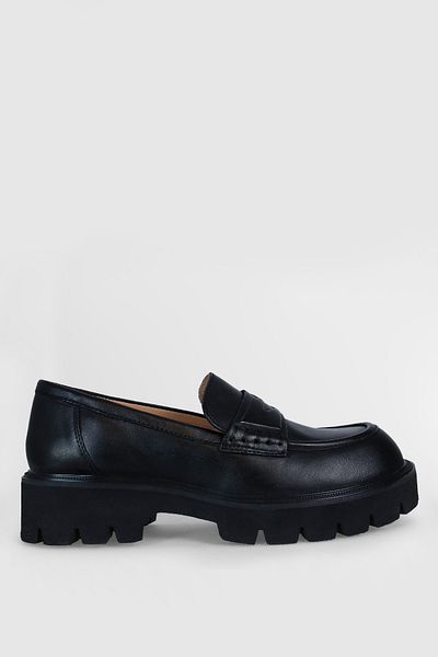 Lufian Anna Women's Leather Shoes Black